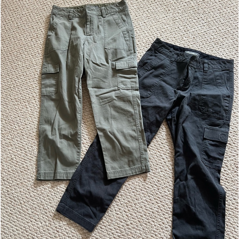 Two pairs of size 2 Eddie Bauer capris